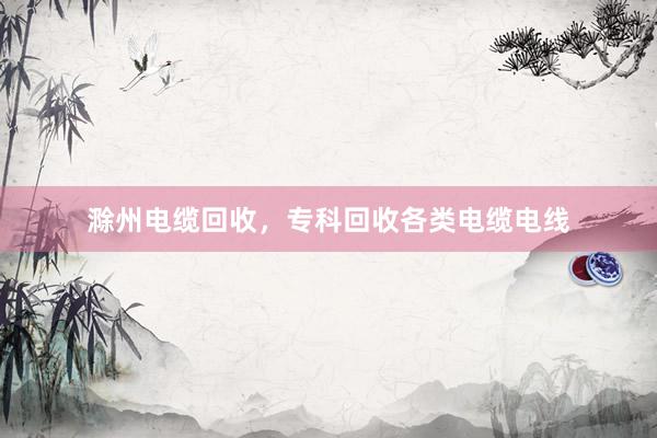 滁州电缆回收，专科回收各类电缆电线